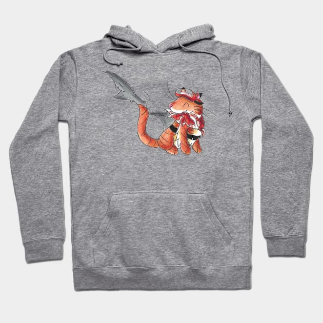 Lobster Dive Dinner Hoodie by KristenOKeefeArt